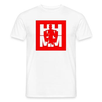 Hamburger Original mit Wasserträger Hummel Hummel - Männer T-Shirt - Weiß - Vorne - AI Model Male 178 dark (178cm)