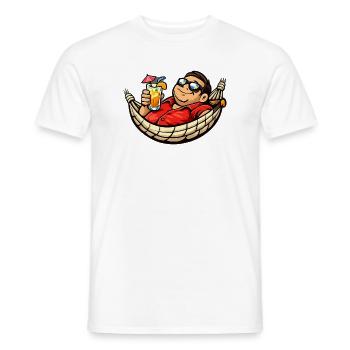Hängematten-Profi - Männer T-Shirt - Weiß - Vorne - AI Model Male 178 dark (178cm)