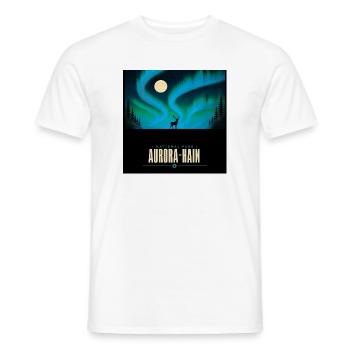 Parc national d’Aurora Hain – Nord - T-shirt homme - blanc - Devant - AI Model Male 178 dark (178cm)