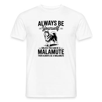 Alaskan Malamute Sayings Alaskan Malamute Gift - Men's T-Shirt - white - Front - AI Model Male 178 dark (178cm)