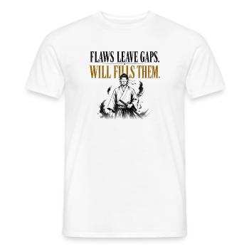 Stoic Samurai Will Fills Them Gym Motivation Shirt - Men's T-Shirt - white - Front - AI Model Male 178 dark (178cm)