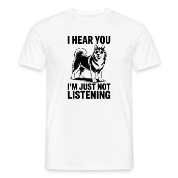 Alaskan Malamute Sayings Alaskan Malamute Gift - Men's T-Shirt - white - Front - AI Model Male 178 dark (178cm)