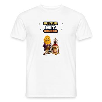 Müsli Museum Kultur Mit Crunch Lustiger Spruch - Männer T-Shirt - Weiß - Vorne - AI Model Male 178 dark (178cm)