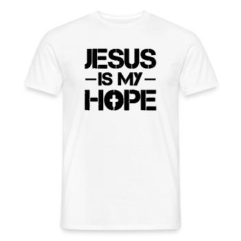Jesus is my Hope - Männer T-Shirt - Weiß - Vorne - AI Model Male 178 dark (178cm)