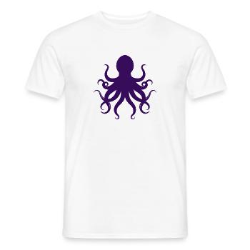 Krake - Männer T-Shirt - Weiß - Vorne - AI Model Male 178 dark (178cm)