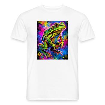 Frosch - Männer T-Shirt - Weiß - Vorne - AI Model Male 178 dark (178cm)