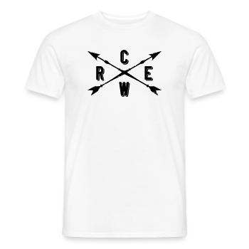 Crew Arrows - Men's T-Shirt - white - Front - AI Model Male 178 dark (178cm)