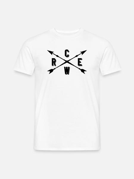 Crew Pfeile - Männer T-Shirt - Weiß