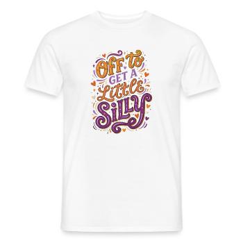 Off To Get A Little Silly - Men's T-Shirt - white - Front - AI Model Male 178 dark (178cm)