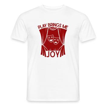 Musical Theatre Play Brings Me Joy Theater Design - Men's T-Shirt - white - Front - AI Model Male 178 dark (178cm)