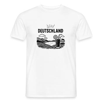 Deutschland - Urlaubsstimmung - Männer T-Shirt - Weiß - Vorne - AI Model Male 178 dark (178cm)