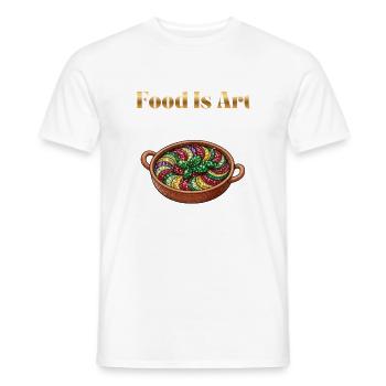 Food Is Art ... Ratatouille - Men's T-Shirt - white - Front - AI Model Male 178 dark (178cm)