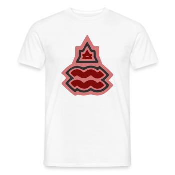 Zodiac Tribal Aquarius and Air - Men's T-Shirt - white - Front - AI Model Male 178 dark (178cm)