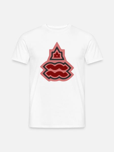 Tierkreis-Stammes-Wassermann und Luft - Männer T-Shirt - Weiß