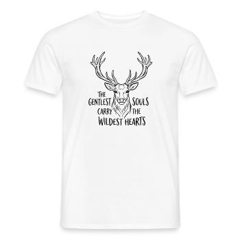 The Gentlest Souls - Men's T-Shirt - white - Front - AI Model Male 178 dark (178cm)