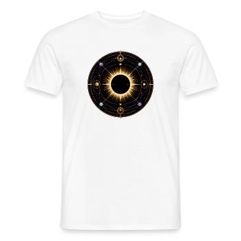 Total Solar Eclipse Corona Science Instrument - Men's T-Shirt - white - Front - AI Model Male 178 dark (178cm)
