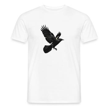 Corbeau - T-shirt homme - blanc - Devant - AI Model Male 178 dark (178cm)