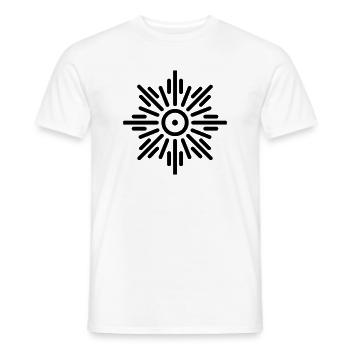 Aztekische Sonne - Männer T-Shirt - Weiß - Vorne - AI Model Male 178 dark (178cm)