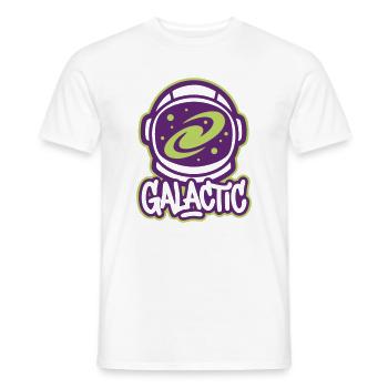 Logo des astronautes galactiques - T-shirt homme - blanc - Devant - AI Model Male 178 dark (178cm)
