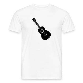 Ukulele - Men's T-Shirt - white - Front - AI Model Male 178 dark (178cm)