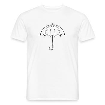 Umbrella - Men's T-Shirt - white - Front - AI Model Male 178 dark (178cm)