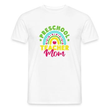 Enseignante de maternelle Maman de maternelle Institutrice de maternelle - T-shirt homme - blanc - Devant - AI Model Male 178 dark (178cm)