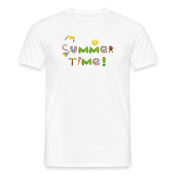 Daylight saving time - Men's T-Shirt - white - Front - AI Model Male 178 dark (178cm)