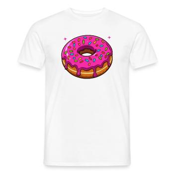 A hole full of happiness - Men's T-Shirt - white - Front - AI Model Male 178 dark (178cm)