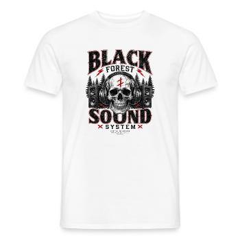 Black Forest Sound Skull - Männer T-Shirt - Weiß - Vorne - AI Model Male 178 dark (178cm)