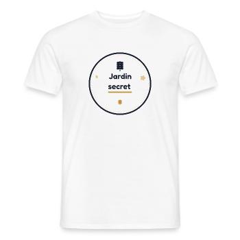 Jardin secret  - T-shirt homme - blanc - Devant - AI Model Male 178 dark (178cm)