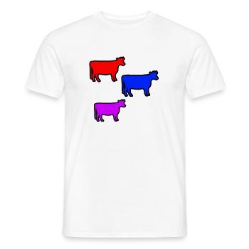Kühe - Männer T-Shirt - Weiß - Vorne - AI Model Male 178 dark (178cm)