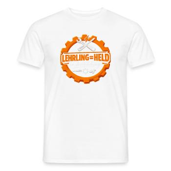 Lehrlinge sind Helden in Ausbildung - Männer T-Shirt - Weiß - Vorne - AI Model Male 178 dark (178cm)
