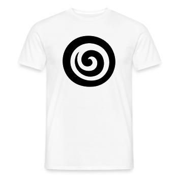japonaise spirale - T-shirt homme - blanc - Devant - AI Model Male 178 dark (178cm)