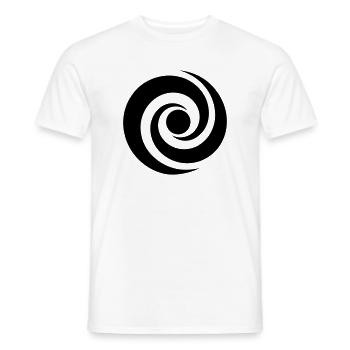 japonaise spirale - T-shirt homme - blanc - Devant - AI Model Male 178 dark (178cm)