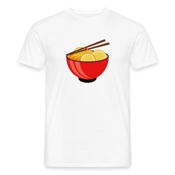 Bowl of ramen - Men's T-Shirt - white - Front - AI Model Male 178 dark (178cm)