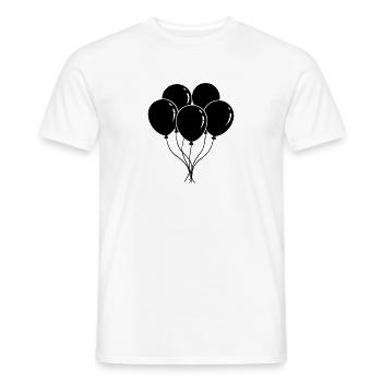 Birthday Balloons - Men's T-Shirt - white - Front - AI Model Male 178 dark (178cm)