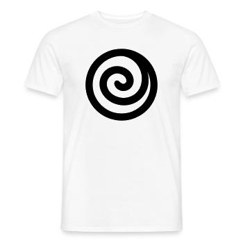 japonaise spirale - T-shirt homme - blanc - Devant - AI Model Male 178 dark (178cm)