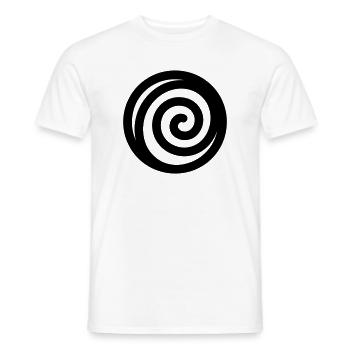 japonaise spirale - T-shirt homme - blanc - Devant - AI Model Male 178 dark (178cm)