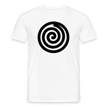 japonaise spirale - T-shirt homme - blanc - Devant - AI Model Male 178 dark (178cm)
