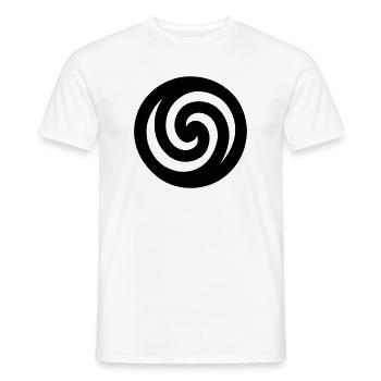 japonaise spirale - T-shirt homme - blanc - Devant - AI Model Male 178 dark (178cm)