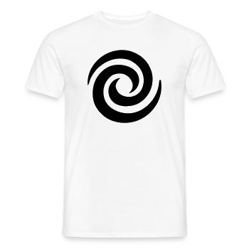 Japanese Spiral - Men's T-Shirt - white - Front - AI Model Male 178 dark (178cm)