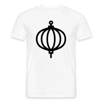 lanterne chinoise - T-shirt homme - blanc - Devant - AI Model Male 178 dark (178cm)