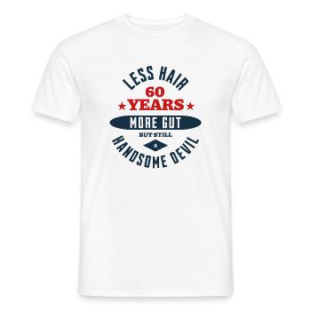 60th Birthday Devil - Men's T-Shirt - white - Front - AI Model Male 178 dark (178cm)
