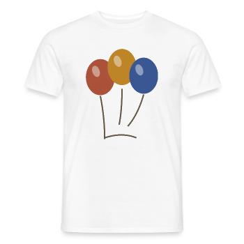Balloon bouquet - Men's T-Shirt - white - Front - AI Model Male 178 dark (178cm)
