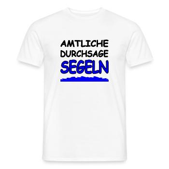 Segeln - Männer T-Shirt - Weiß - Vorne - AI Model Male 178 dark (178cm)