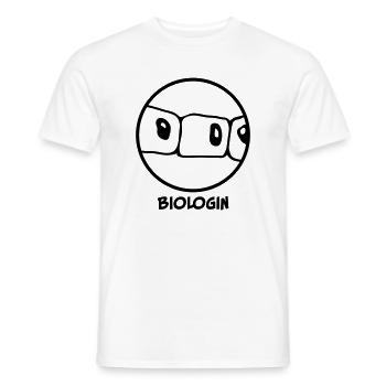 Biologist - Men's T-Shirt - white - Front - AI Model Male 178 dark (178cm)