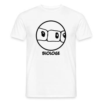 Biologe - Männer T-Shirt - Weiß - Vorne - AI Model Male 178 dark (178cm)