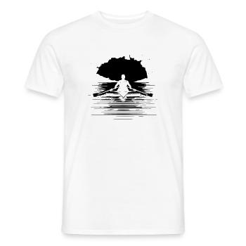 Rower Graphics - Men's T-Shirt - white - Front - AI Model Male 178 dark (178cm)