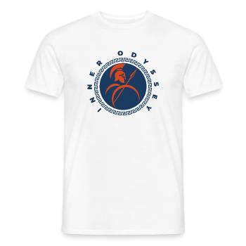 Spartanische Krieger-Innere Odyssee. - Männer T-Shirt - Weiß - Vorne - AI Model Male 178 dark (178cm)