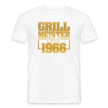 Barbecue 1966 - T-shirt homme - blanc - Devant - AI Model Male 178 dark (178cm)
